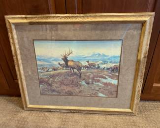 Framed & Matted Print "The Exalted Ruler" by C. M. Russell