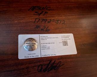 Aspen Cherry Trestle Dining Table with 4 Dining Chairs