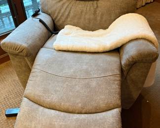 La-Z-Boy Grey Power Rocking Recliner with Power Headrest