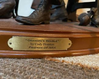 Bronze Clad Statue "Grandpa's Double" by artist Cody Houston