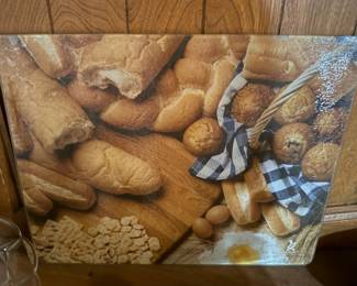 Gourmet Traditions Tempered Glass Cutting Board 