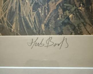 Framed & Matted Print "A Split Covey" by Herb Booth