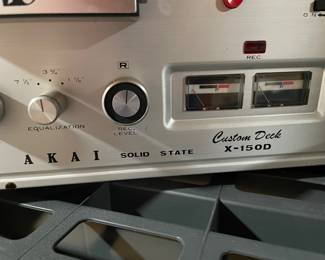 Akai X-150D Cross Field Solid State Reel to Reel Tape Recorder Deck