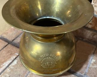 Redskin Brand Chewing Tobacco Brass Spittoon