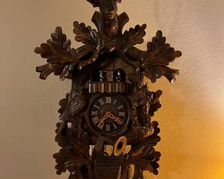Black Forest German Trophy Buck Cuckoo Clock
