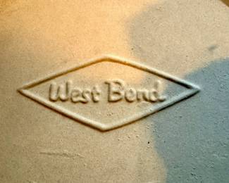 West Bend Blue Stoneware Mortar & Pestle