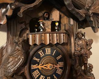 Black Forest German Trophy Buck Cuckoo Clock