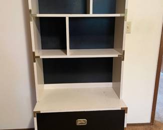 Black & White Campaign Style Bookcase