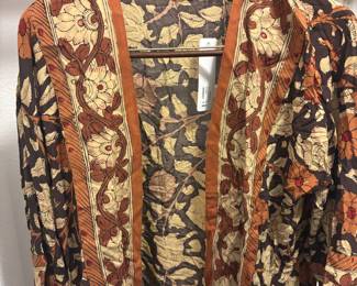 Soft Surroundings Autumn Floral Duster – Size Small
