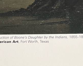 Carl Wimar Print - The Abduction of Boon's Daughter by the Indians