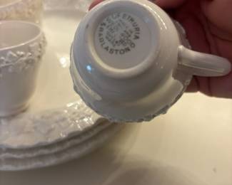 Wedgwood Etruria Embossed Queensware White Dish Set