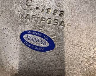 Mariposa Pewter Star Design Serving Bowl