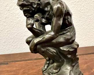 Pompeian Bronze Co. Bookend "The Thinker" by Rodin