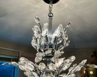 Orchid Prism Chandelier with Chrome Finish