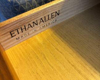 Ethan Allen Chippendale Style Ball and Claw Foot Cherry Coffee Table & 2 Matching Side Tables