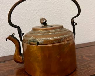Copper Kettle with Hand-Forged Details
