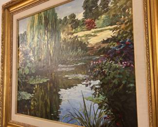 Framed Impressionism Landscape Oil Painting