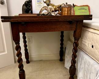 Circa 19th Century Barley Twist Leg Side Table