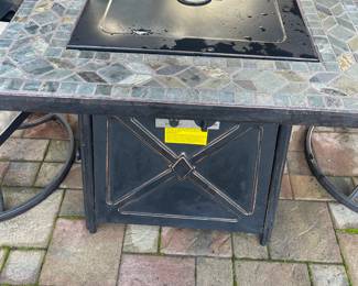 Mosaic Tile Top Fire Pit