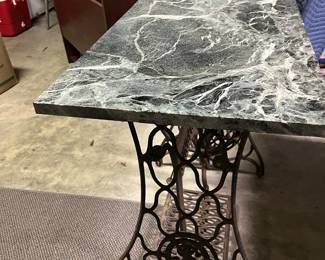 Singer Sewing Machine Base with Marble Top Table - Asking $299
