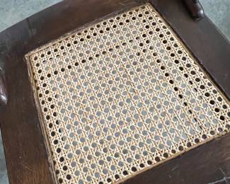 Antique Wooden Spindle Back Chairs with Carved Crest - Asking $199 for the pair.