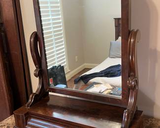 Antique Wooden Vanity Mirror - Asking $199