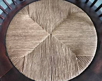 Vintage Mid-Century Modern Wooden Chair with Woven Seat - Asking $199