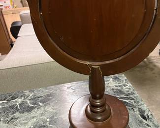 Vintage Wooden Swivel Vanity Mirror - $99