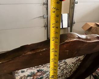 Antique Wooden Rocking Chair with Floral Upholstery - Asking $175