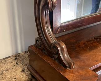 Antique Wooden Vanity Mirror - Asking $199