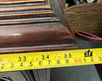 Antique Carved Wooden Cabinet with Glass Doors - Asking $399
