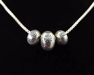 .925 Sterling Silver SILPADA Sliding Bead Necklace
