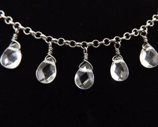 .925 Sterling Silver SILPADA Crystal Necklace
