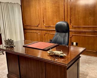 Mahogany executive desk