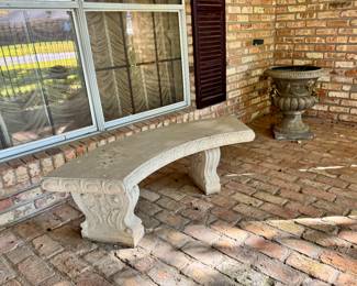 Concrete bench