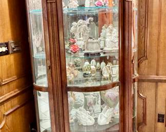 Pulaski lighted curio cabinet, one of pair