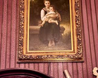 Mother and child painting