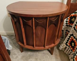 WALNUT and ROSEWOOD NIGHTSTAND