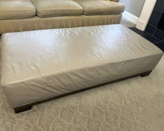 1 Thayer Coggin Leather Ottoman Coffee Tablemin