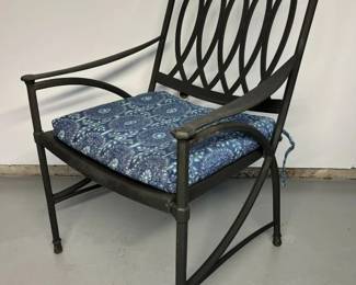 1 Outdoor Lifestyle Metal Dining Armchair Detailmin