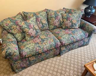 1 Decorator Floral Brocade Upholstered Sleeper Sofa min