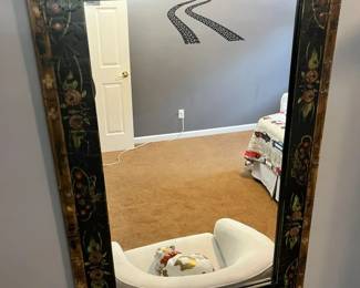 1 Handpainted Wood Mirrormin