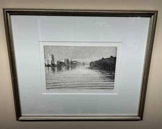 1 Thomas Aquinas Daly Black Rock Canal Original Lithomin