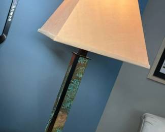 1 Copper Patina Table Lampmin