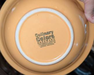 Culinary colors bakreware - yellow bowls