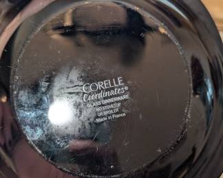 Black Corelle bowls