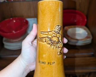Vintage Sumo Flip tiki mug. **Fun fact: these ceramic mugs were often used by Japanese restaurants and hotels in the mid-20th century**