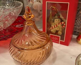 Pink glass (picture doesn't do it justice)