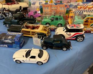toy cars - mostly "Chevron Cars" toys