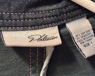 Chico's jean jacket Size 1